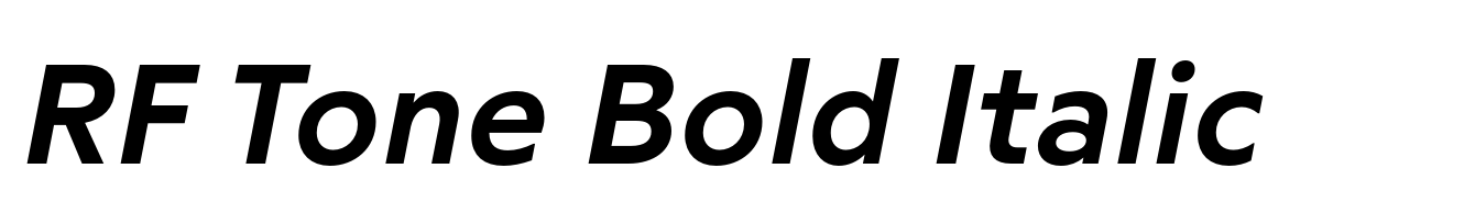 RF Tone Bold Italic